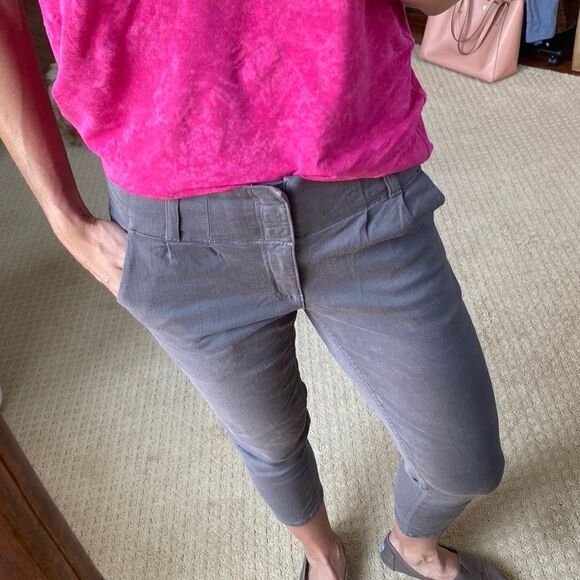 🎉HOST PICK🎉 Alice + Olivia Grey Anders Cropped Trouser‎ Pants Size 2 - Picture 1 of 14